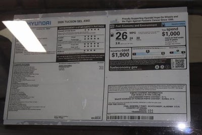 2026 Hyundai TUCSON SEL AWD
