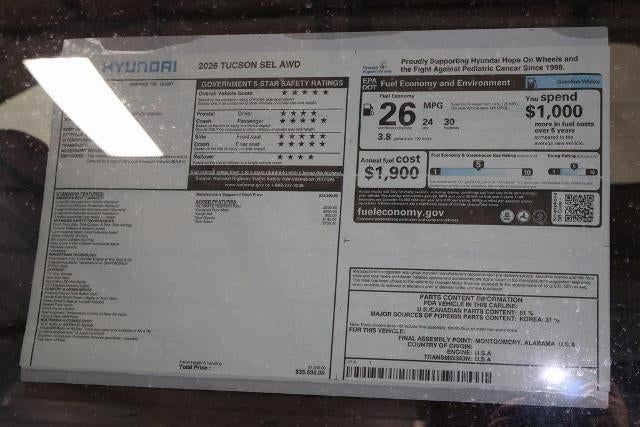 2026 Hyundai TUCSON SEL AWD