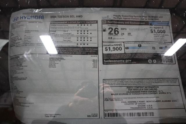 2026 Hyundai TUCSON SEL AWD