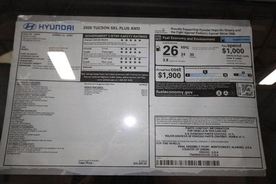 2026 Hyundai TUCSON SEL Plus AWD