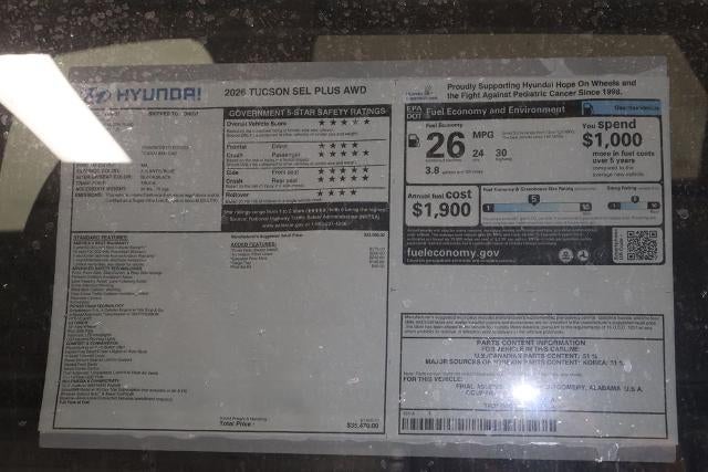 2026 Hyundai TUCSON SEL AWD