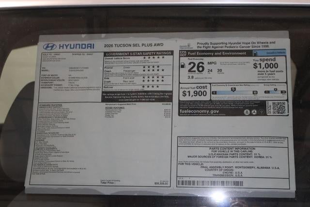 2026 Hyundai TUCSON SEL AWD