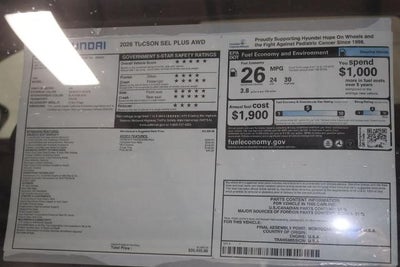 2026 Hyundai TUCSON SEL AWD