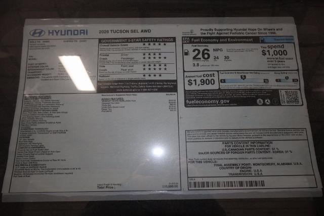 2026 Hyundai TUCSON SEL AWD