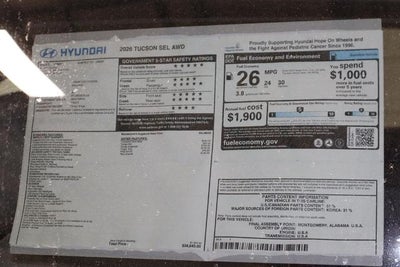 2026 Hyundai TUCSON SEL AWD