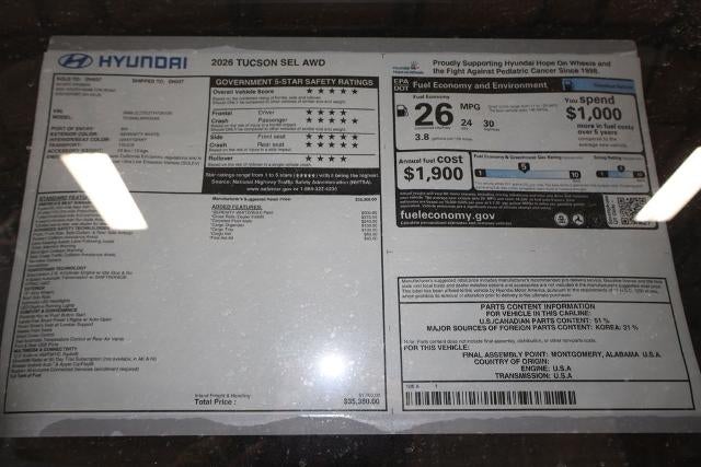 2026 Hyundai TUCSON SEL AWD