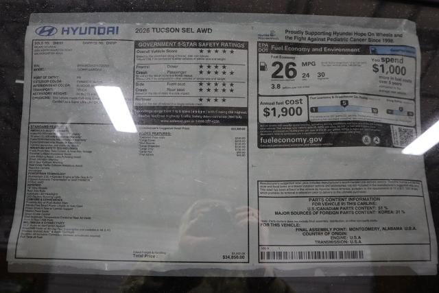 2026 Hyundai TUCSON SEL AWD