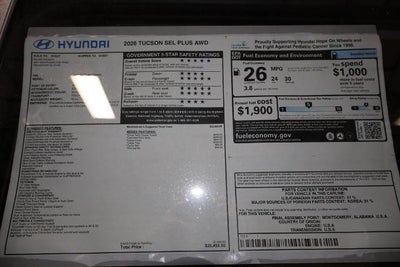 2026 Hyundai TUCSON SEL Plus AWD