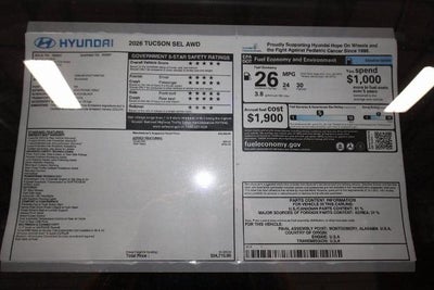 2026 Hyundai TUCSON SEL AWD