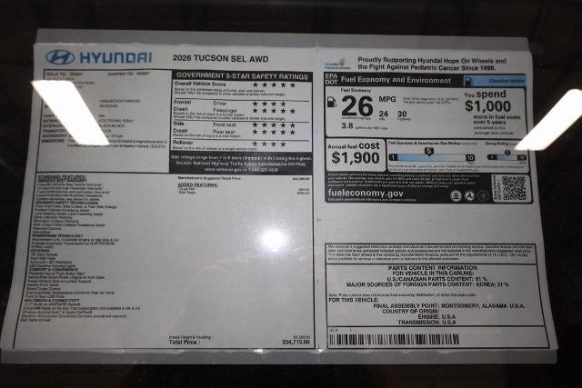 2026 Hyundai TUCSON SEL AWD