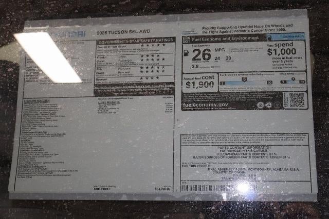 2026 Hyundai TUCSON SEL AWD