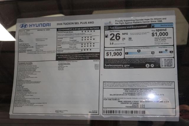 2026 Hyundai TUCSON SEL AWD