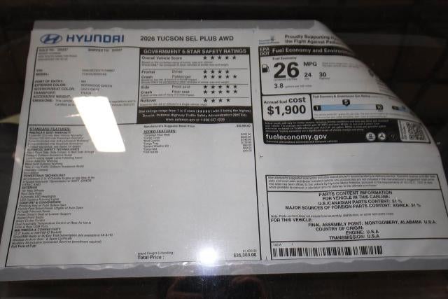 2026 Hyundai TUCSON SEL Plus AWD