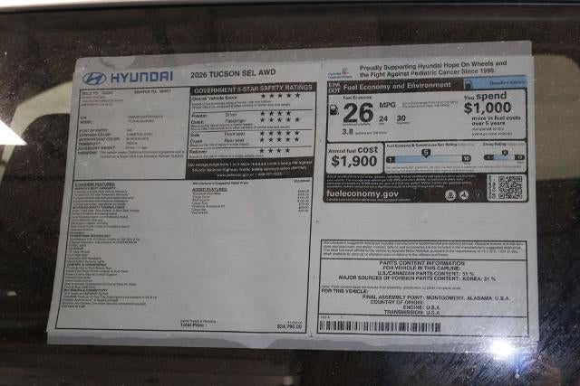 2026 Hyundai TUCSON SEL AWD