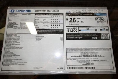 2026 Hyundai TUCSON SEL Plus AWD