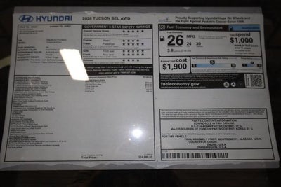 2026 Hyundai TUCSON SEL AWD