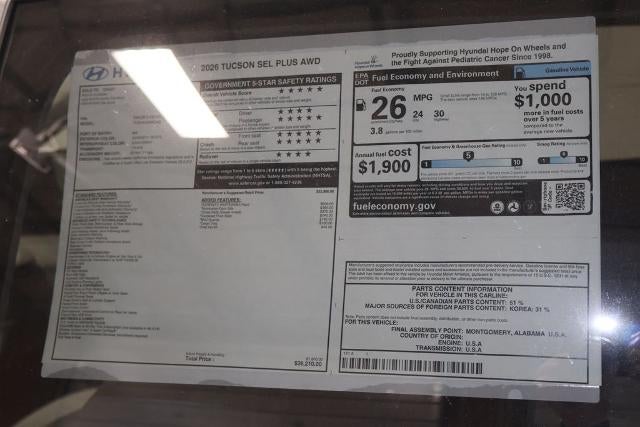 2026 Hyundai TUCSON SEL AWD