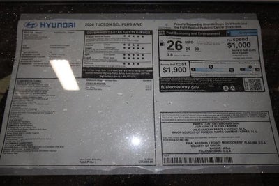 2026 Hyundai TUCSON SEL Plus AWD