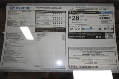 2026 Hyundai TUCSON SEL Plus AWD