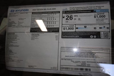 2026 Hyundai TUCSON SEL Plus AWD