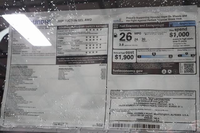 2026 Hyundai TUCSON SEL AWD