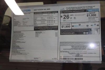 2026 Hyundai TUCSON SEL AWD