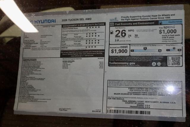 2026 Hyundai TUCSON SEL AWD