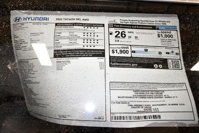 2026 Hyundai TUCSON SEL AWD