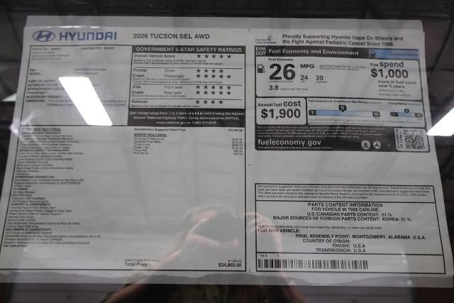 2026 Hyundai TUCSON SEL AWD