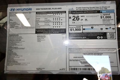 2026 Hyundai TUCSON SEL Plus AWD