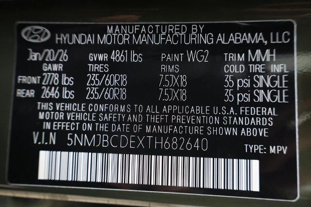 2026 Hyundai TUCSON SEL AWD