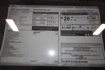 2026 Hyundai TUCSON SEL AWD