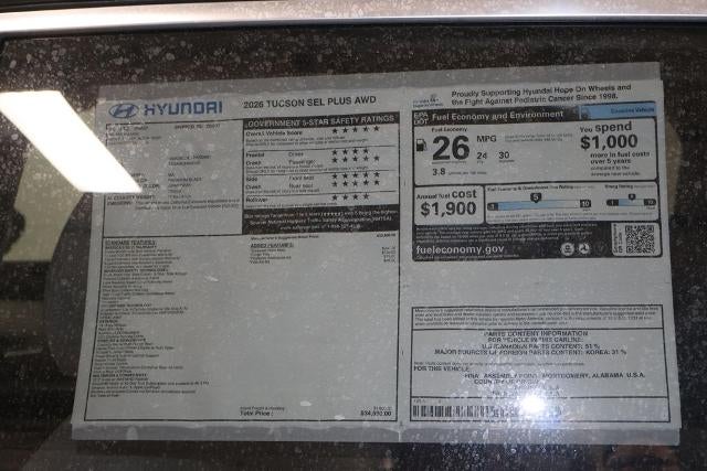2026 Hyundai TUCSON SEL AWD
