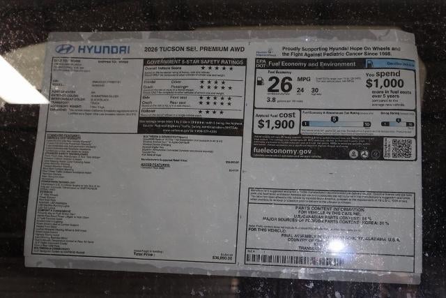 2026 Hyundai TUCSON SEL Premium AWD