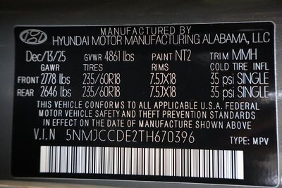 2026 Hyundai TUCSON SEL Premium AWD