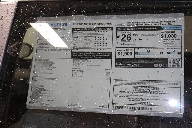 2026 Hyundai TUCSON SEL Premium AWD