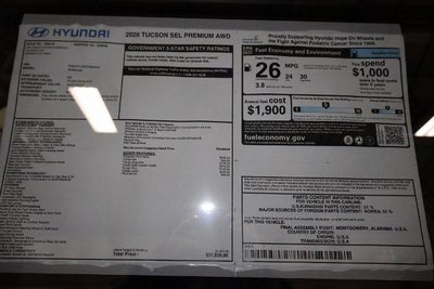 2026 Hyundai TUCSON SEL Premium AWD