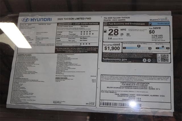 2025 Hyundai TUCSON Limited FWD