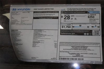 2026 Hyundai TUCSON Limited FWD