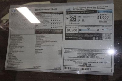 2026 Hyundai TUCSON Limited AWD