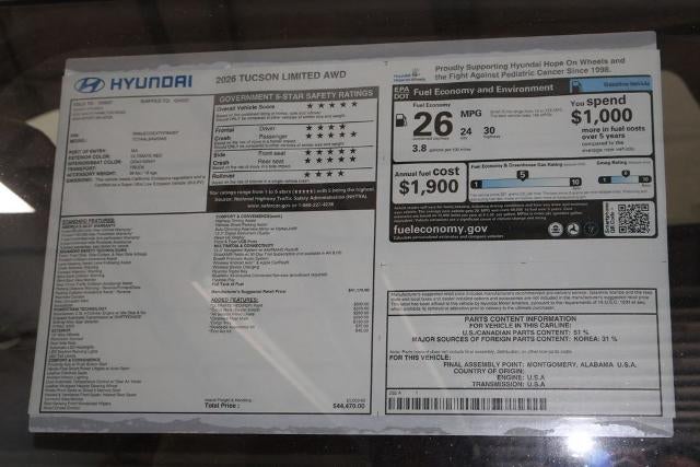 2026 Hyundai TUCSON Limited AWD