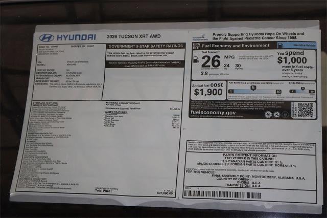 2026 Hyundai TUCSON XRT AWD