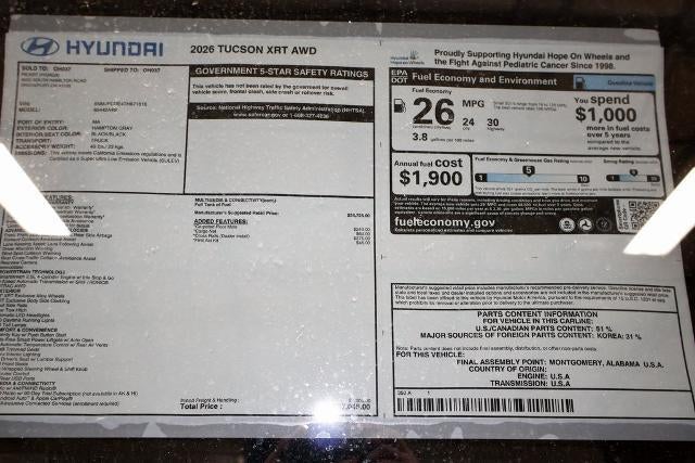 2026 Hyundai TUCSON XRT AWD