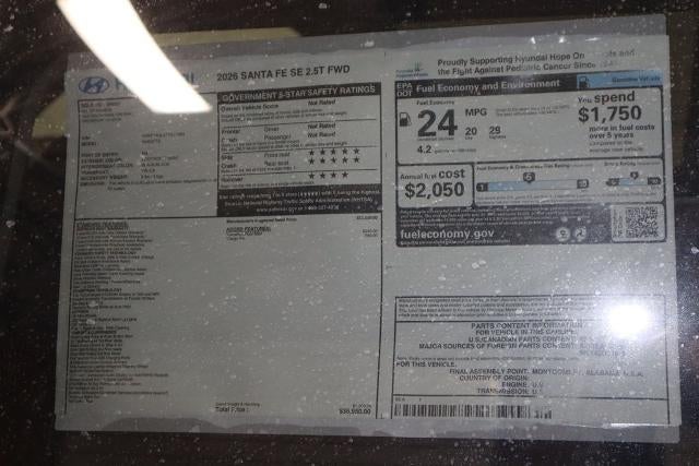 2026 Hyundai SANTA FE SE FWD