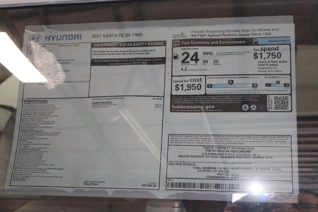 2027 Hyundai SANTA FE SE FWD