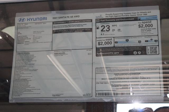 2027 Hyundai SANTA FE SE AWD