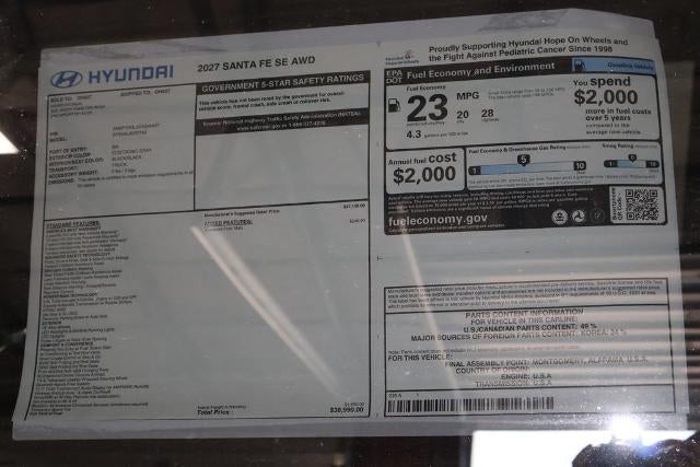 2027 Hyundai SANTA FE SE AWD