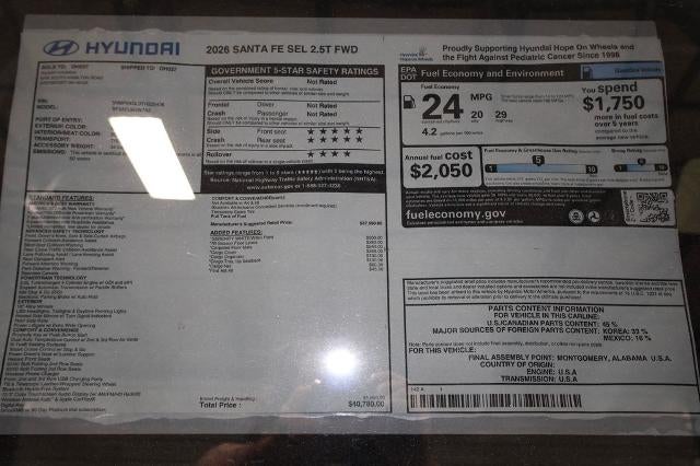2026 Hyundai SANTA FE SEL FWD