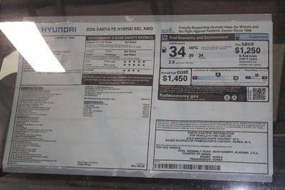 2026 Hyundai SANTA FE Hybrid SEL AWD