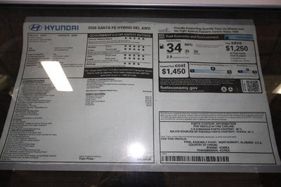 2026 Hyundai SANTA FE Hybrid SEL AWD